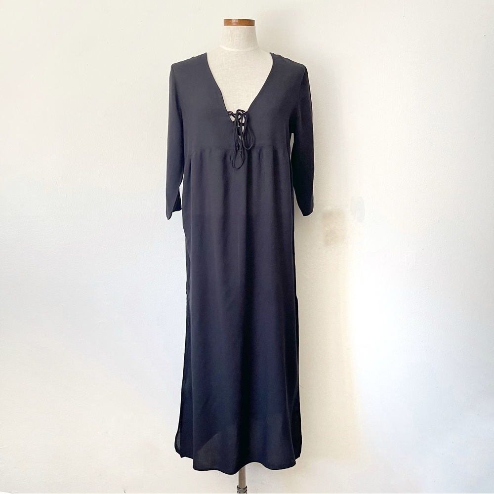 Resortwear Anthropologie Tavik Black Swim coverup dress NWOT size medium